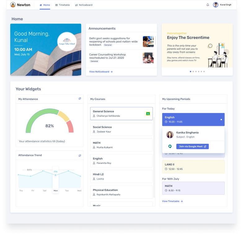 Student Dashboard
